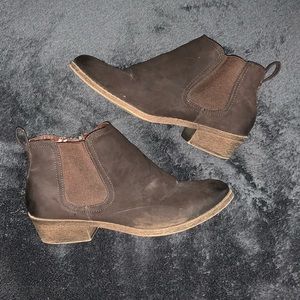 Brown booties